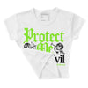 Neon Green Collection DopeSkill Women's Crop Top Protect Me From Evil Graphic