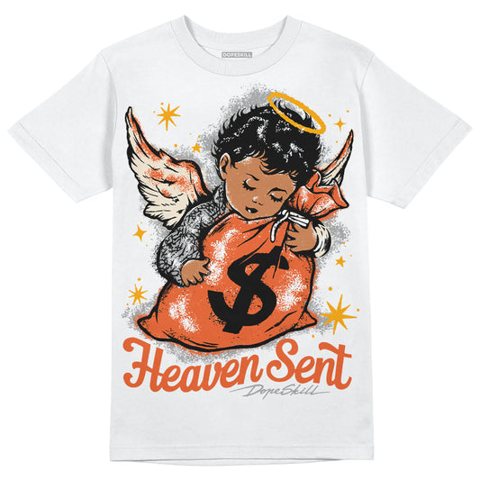 Jordan 3 Georgia Peach DopeSkill T-Shirt Heaven Sent Graphic Streetwear - White