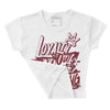 Team Red 1s DopeSkill Women's Crop Top LOVE Graphic