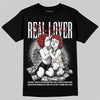 Jordan 1 Retro High OG Flight Club DopeSkill T-Shirt Real Lover Graphic Streetwear - Black
