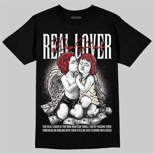 Jordan 1 Retro High OG Flight Club DopeSkill T-Shirt Real Lover Graphic Streetwear - Black