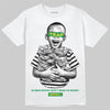 Green Sneakers DopeSkill T-Shirt Scared Money Don't Make No Money Graphic Streetwear - White 
