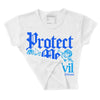 Royal Blue Collection DopeSkill Women's Crop Top Protect Me From Evil Graphic