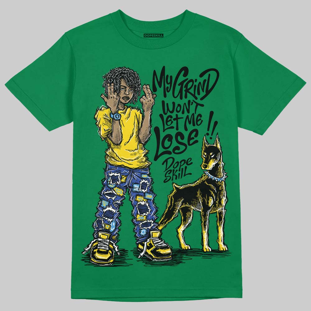 Green Sneakers DopeSkill T-Shirt My Grind Won't Let Me Lose Graphic Streetwear - Irish Green