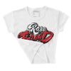 Red Taxi 12s DopeSkill Women's Crop Top Rare Breed Type Graphic