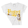 Yellow Collection DopeSkill Women's Crop Top Protect Me From Evil Graphic