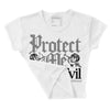 Grey Collection DopeSkill Women's Crop Top Protect Me From Evil Graphic