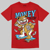 Red Sneakers DopeSkill T-Shirt Money Callin' Graphic Streetwear - Red 