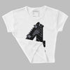 Bred Reimagined 4s DopeSkill Women's Crop Top No.4 Graphic