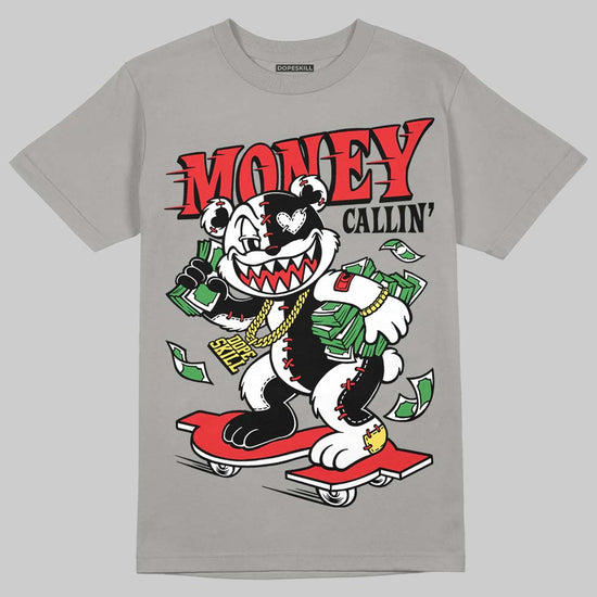 Grey Sneakers DopeSkill T-Shirt Money Callin' Graphic Streetwear - Gravel