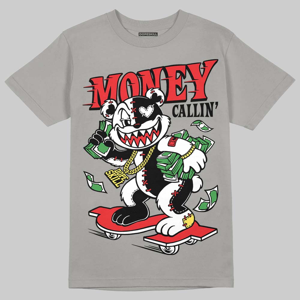 Grey Sneakers DopeSkill T-Shirt Money Callin' Graphic Streetwear - Gravel