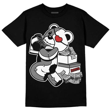 Jordan 1 High OG “Black/White” DopeSkill T-Shirt Bear Steals Sneaker Graphic Streetwear - Black