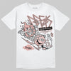 Lanvin Leather Curb Glitter Pale Pink DopeSkill T-Shirt Break Through Graphic Streetwear  - White 