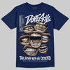 Jordan 11 “Rare Air” DopeSkill T-Shirt The Mouth With No Droughts Graphic Streetwear - Navy