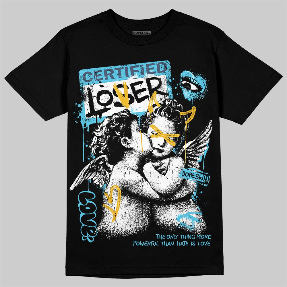 Jordan 11 Retro Gamma Blue (2025) DopeSkill T-Shirt Certified Lover Graphic Streetwear - Black