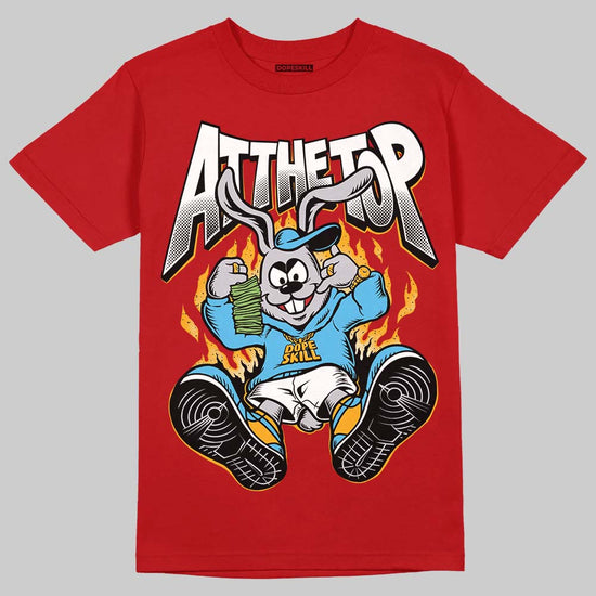 Red Sneakers DopeSkill T-Shirt At The Top Graphic Streetwear - Red 