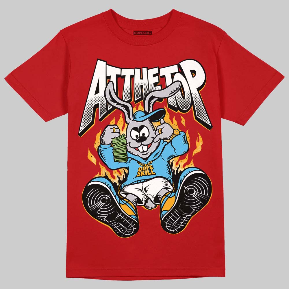 Red Sneakers DopeSkill T-Shirt At The Top Graphic Streetwear - Red 
