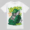 Green Sneakers DopeSkill T-Shirt Grind Pray Graphic Streetwear - White