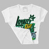 Lucky Green 5s DopeSkill Women's Crop Top LOVE Graphic