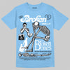 Jordan 11 Low University Blue DopeSkill T-Shirt Broken Bones Graphic Streetwear - carolina Blue