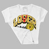 Vivid Sulfur 4s DopeSkill Women's Crop Top Loser Lover Graphic