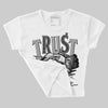 85 Black White 1s DopeSkill Women's Crop Top Trust No One Graphic