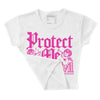 Triple Pink Dunk DopeSkill Women's Crop Top Protect Me From Evil Graphic