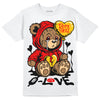 Jordan 12 “Cherry” DopeSkill T-Shirt Broken Bear Graphic Streetwear - White