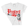 Red Collection DopeSkill Women's Crop Top Protect Me From Evil Graphic