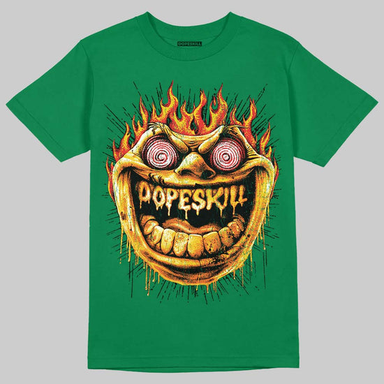 Green Sneakers DopeSkill T-Shirt Hellfire Graphic Streetwear - Irish Green