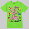 Neon Green Sneakers DopeSkill T-Shirt Let 'em Hate Graphic Streetwear - Lime