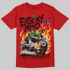 Red Sneakers DopeSkill T-Shirt Ease My Mind Graphic Streetwear - Red 