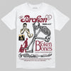 Jordan 3 PRM "Bin 23" DopeSkill T-Shirt Broken Bones Graphic Streetwear - White