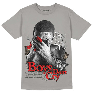 Grey Sneakers DopeSkill Grey T-shirt Boys Don't Cry Graphic Streetwear