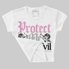 Orchid 4s DopeSkill Women's Crop Top Protect Me From Evil Graphic