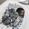 Wolf Grey 5s DopeSkill Hoodie Sweatshirt Stressless Graphic