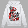 Jordan Spizike Low Bred DopeSkill Hoodie Sweatshirt Broken Heart Graphic Streetwear - White 