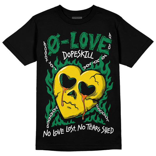 Green Sneakers DopeSkill T-Shirt Crying Heart Graphic Streetwear - Black