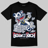 Jordan 4 SB “Summit White/Navy” DopeSkill T-Shirt Born To Be Rich Graphic Streetwear - Black