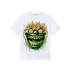 Green Sneakers DopeSkill T-Shirt Hellfire Graphic Streetwear - White