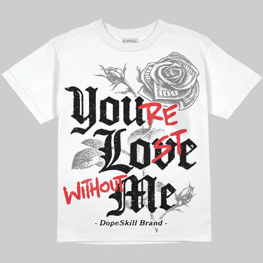 Grey Sneakers DopeSkill Oversize Print T-Shirt You’re Lost Without Me Graphic Streetwear