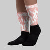 Leather Curb Glitter Pale Pink DopeSkill Sublimated Socks FIRE Graphic