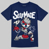 Jordan 12 Retro French Blue (2025) DopeSkill T-Shirt Self Made Graphic Streetwear - navy