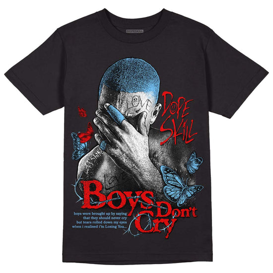 Travis Scott x Jordan 4 Retro 'Cactus Jack' DopeSkill T-Shirt Boys Don't Cry Graphic Streetwear - Black