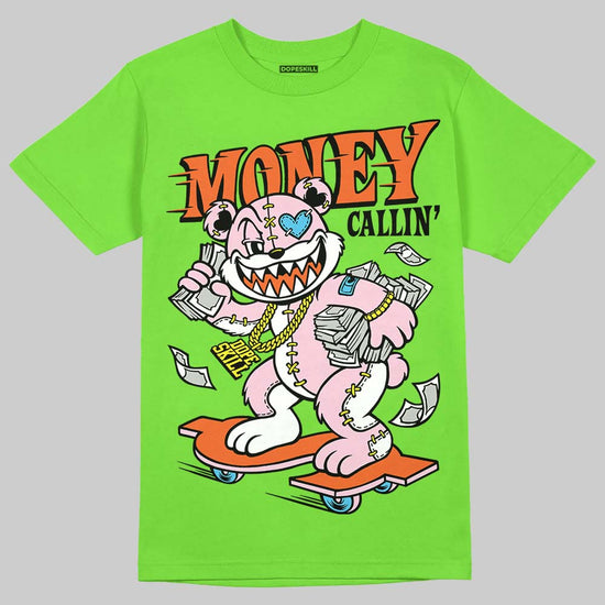 Neon Green Sneakers DopeSkill T-Shirt Money Callin' Graphic Streetwear - Lime