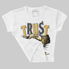 9060 Varsity Gold DopeSkill Women's Crop Top Trust No One Graphic