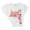 Dune Red 13s DopeSkill Women's Crop Top LOVE Graphic