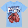 University Blue Sneakers DopeSkill T-Shirt Fight For Right Graphic Streetwear - Carolina Blue