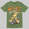 Olive Sneakers DopeSkill T-Shirt Slow Life Graphic Streetwear - Military Green