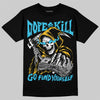 Jordan 11 Retro Gamma Blue DopeSkill T-Shirt Go Fund Your Self Graphic Streetwear - Black